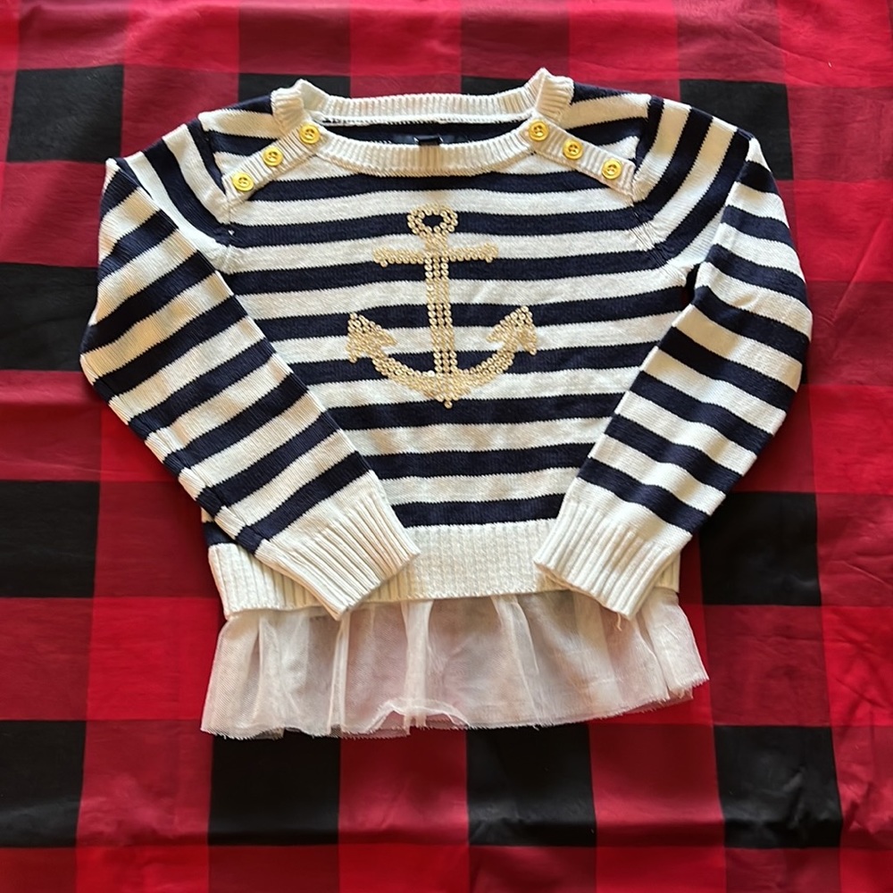 Nautica 6x girl striped sweater